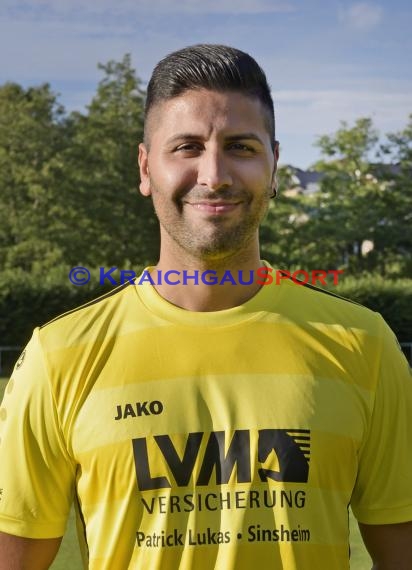 Mannschaftsfoto Saison 2019/20 Fussball Sinsheim - SV Tiefenbach (© Kraichgausport / Loerz)